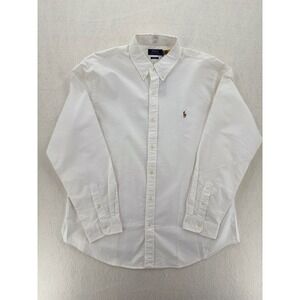 Polo Ralph Lauren Mens White Oxford Button Down Shirt Classic Fit XXL New